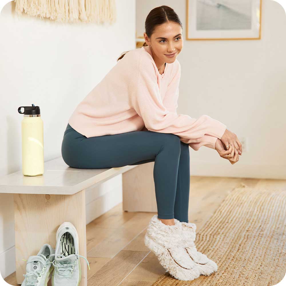 Marshmallow Brown Boots Warmies®