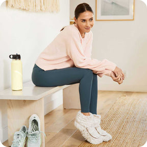 Marshmallow Brown Boots Warmies®