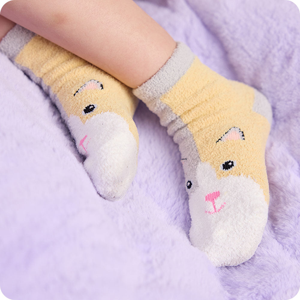 Calico Cat No-Slip Socks